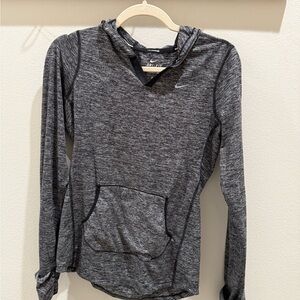 Nike Running DriFit Women's Heather Gray Long Sleeve Top